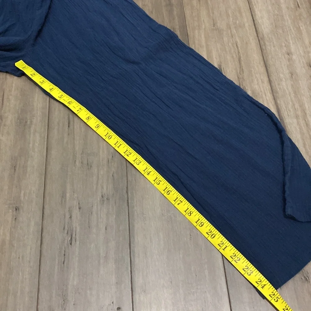J Crew Drapey crinkle-cotton beach pant in navy J1905‎ - Picture 11 of 11